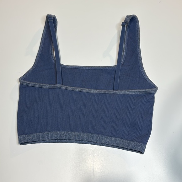 aerie Seamless Heather Square Neck Longline Bralette Sz S - Picture 7 of 8